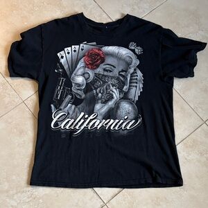 California Black Graphic T-Shirt